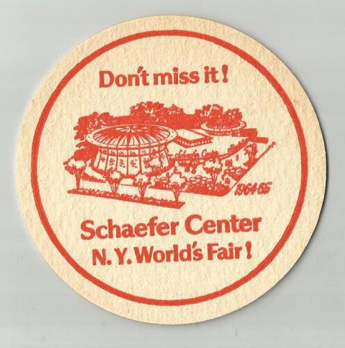14 Schaefer  NY Worlds Fair  Beer Coasters