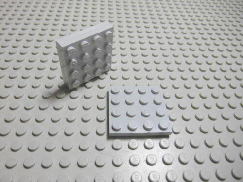 Lego 3 Platten flach 4x4 neuhellgrau 3031 Set 5524 75054 6864 10188 7248