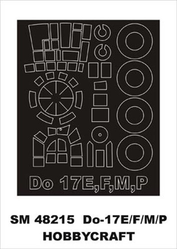 Montex Mini Mask 1:48 Do-17 E//F//M//P for Hobbycraft Spraying Stencil #SM48215