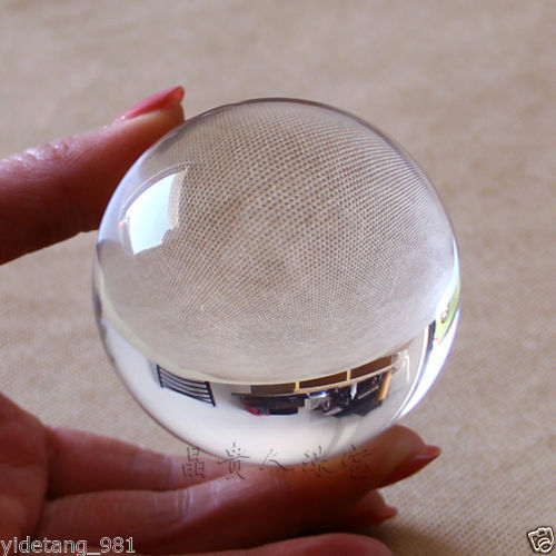 Hot 30MM Asian Natural Quartz transparen Magic Crystal Healing Ball Sphere