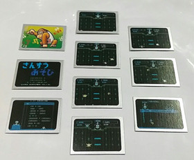 (Game Item) Mini Card (Box&Card), Famicom, Donkey Kong Math, 1983, Menko, Amada