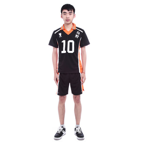Haikyuu Karasuno Volleyball Hinata Shyouyou NO.10 Cosplay Jerseys Costumes Suit 