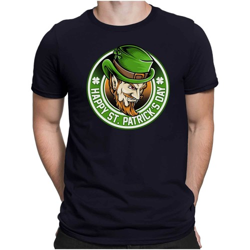 Happy St Patrick Day Messieurs Fun T-Shirt-Irlande Irish Pub fermement Green papayana