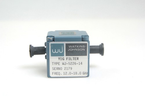 Details about / WATKINS JOHNSON YIG FILTER WJ-5226-14 12-18 GHz