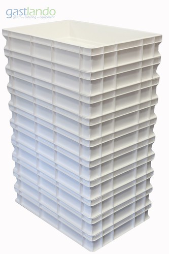 Teigbehälter weiß Pizzateig NEUE GRÖßE 600x400x100mm Gastlando