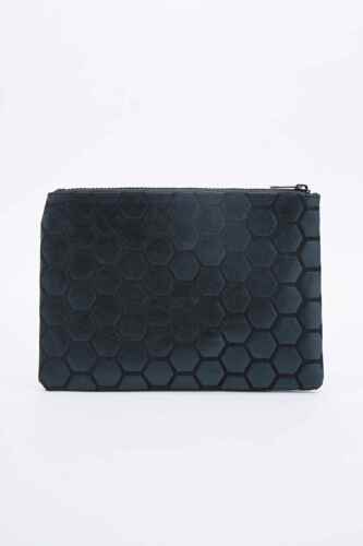 Urban Outfitters Ecote Honeycomb Clutch Bag Brand New Black