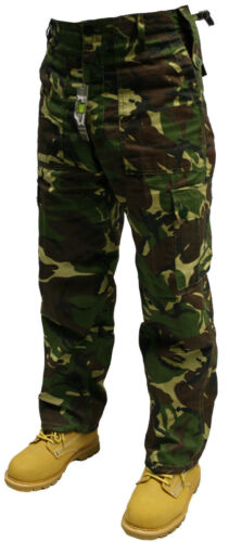46" INCH WOODLAND CAMOUFLAGE ARMY MILITARY CARGO COMBAT TROUSERS PANTS 