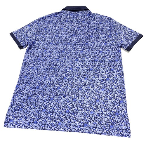 Ralph Lauren Men/'s Custom Slim Fit Pima Cotton Polo Shirt In Navy Spring Blue