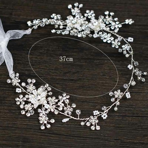 Pearls Bridal Wedding Hair Accessorie Brides Tiaras Headbands Headwear headdress