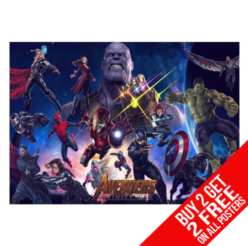 A3 SIZE BUY 2 GET ANY 2 FREE THE AVENGERS INFINITY WAR POSTER DD5 PRINT A4