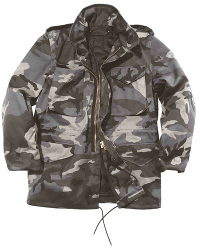 Mil-Tec US FELDJACKE M65 T//C M.FU.DARK CAMO Outdoorjacke Jacke
