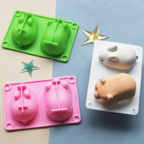 3D DIY Baking Tool Non-stick Silicone Cake Mold Rabbit Pig Shapes Chocolate Mold 