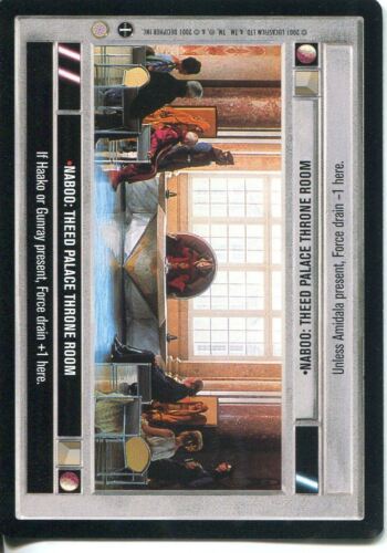 Collectables Star Wars Ccg Coruscant Common Naboo Theed Palace Throne Room Dark Side Trading Card Singles Arroyoimmobilier Com