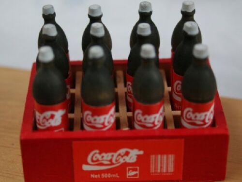 Caisse de cola soda pop shop pub échelle 1.12 maison de poupées miniature accessoire 