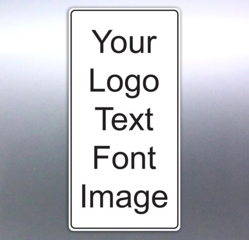 Business card stickers Portrait landscape logo work sign custom Australian text