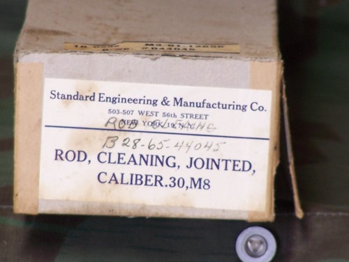 NOS Original US Military WW2 M 1 Carbine 2 piece cleaning rod M 8