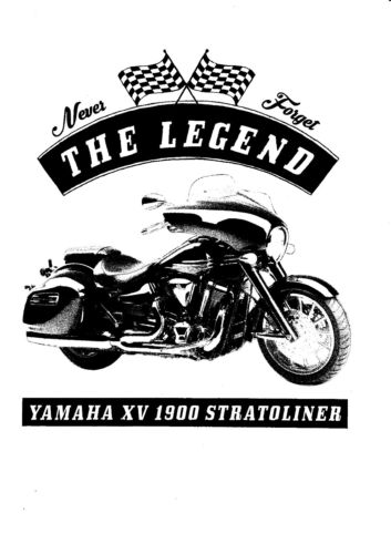 Youngtimer T-Shirt Motorcycle Oldtimer Bike Yamaha XV 1900 Stratoliner