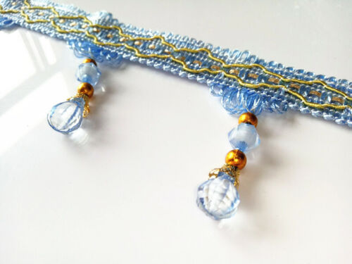 Tassel Fringe Trim Pumpkin Crystal Beaded Ribbon For Sewing Curtain Accessories 
