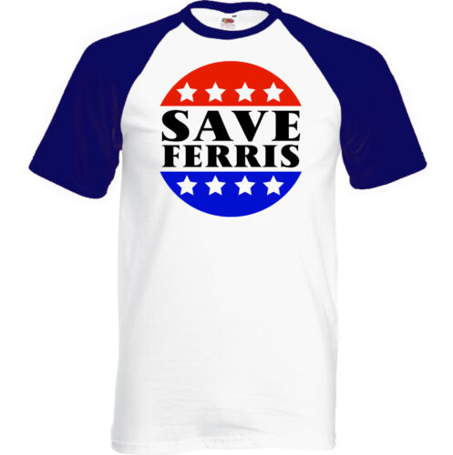 Save Ferris Mens T-Shirt Retro 80/'s Movie Ferris Bueller Day Off