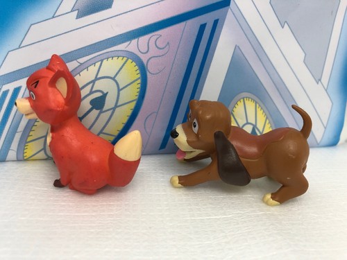 Disney The Fox And The Hound Figures Jouets Tod And Copper RARE