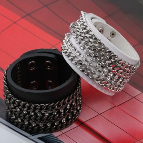 Hip Hop Leather Bracelet B0008 US Biker Guntwo Korean Mens Fashion Bracelets