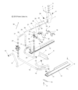 Genuine OEM Part 2511256 Polaris Cap Press 1921 Lb. Qty 1
