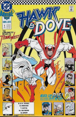 Hawk /& Dove Annual No.1 1990 The Return of Teen Titans West