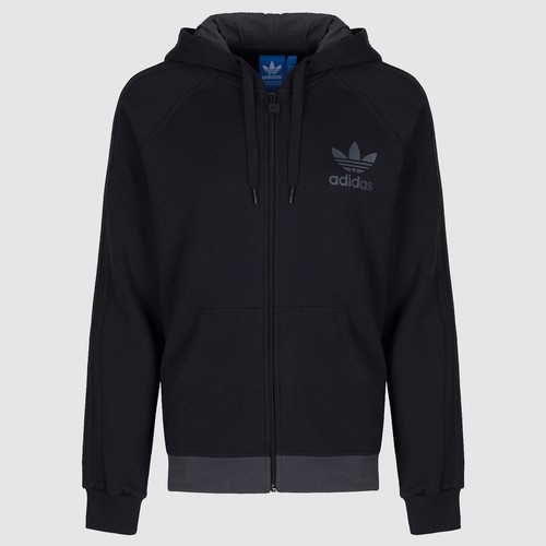 ADIDAS /'Originals/' Spo Trifoglio con Cappuccio Track Top-AB7588-Nero-S-XL