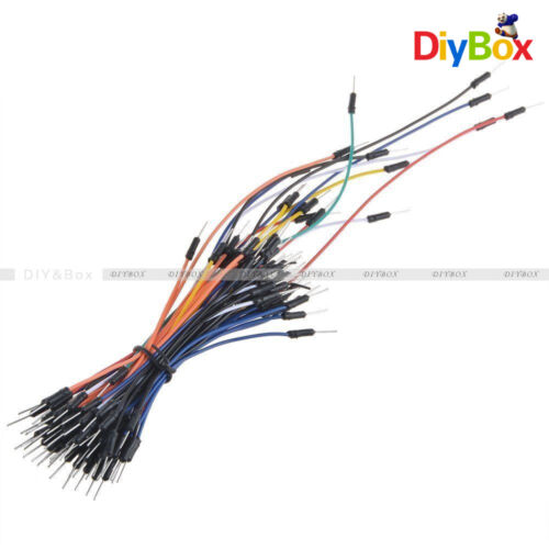 65Pcs Jumper Cables MB102 830 puntos de corbata PCB protoboard sin soldadura