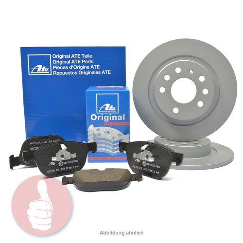 Bremsbeläge für hinten Opel Meriva Astra H Original ATE Bremsscheiben 264mm