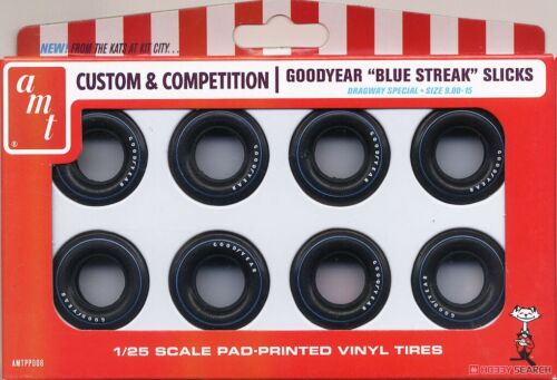 amt Goodyear Blue Streak Slicks New in FS Box 1/25 