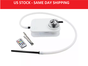 White Acrylic Hookah Kit US same day shipping 2020 /& 2021 trend