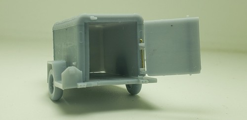 1//64 Scale Resin Printed Uhaul 4×8 Enclosed Trailer