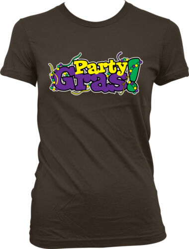 Party Mardi Gras Show Me Throw New Orleans Boobs Booze NEW JUNIORS//GIRLS T-SHIRT