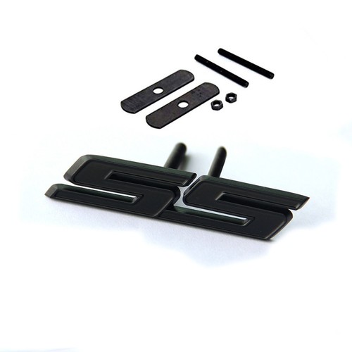 1x OEM Grille SS Emblem front Badge SS 3D GM Camaro CHEVROLET Matte Black Fu