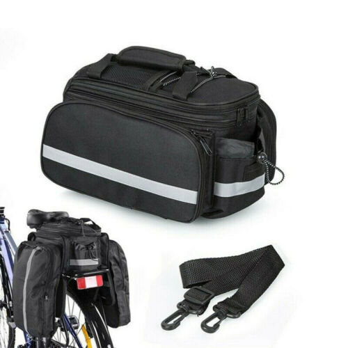 MTB Carrier Expandable Cycling Pack Rear Seat Bag Bike Pannier Pouch Saddle Bags