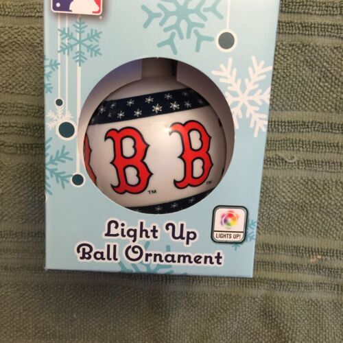 Boston Red Sox Light Up Ornament Nib