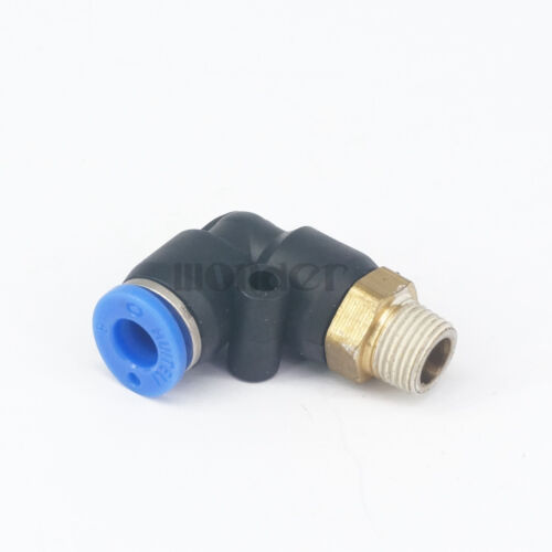 LOT5 1//8/" BSP Male x Tube O//D 6mm Elbow Push In Connector Pneumatic Fitting