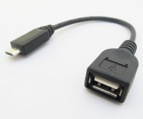 Cable Adaptador Host on-the-go Micro 5pin USB Enchufe Macho A Usb Hembra Jack 17cm 100 un 