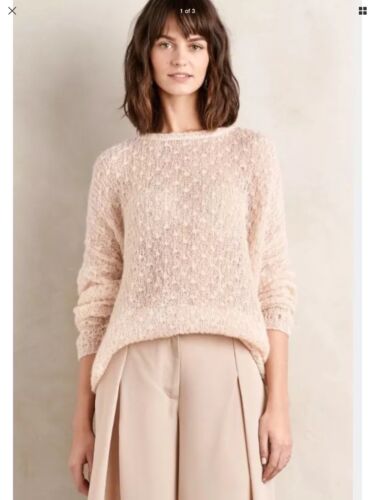 NEW Mes Demoiselles Paris Catby Pullover Sweater in Blush Pink 