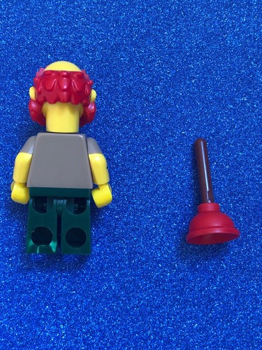 The Simpsons Lego Mini Figure le concierge Willie