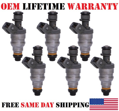 6pcs Genuine OEM Bosch Fuel Injectors For 1994-1997 Mercedes-Benz S320 3.2L I6