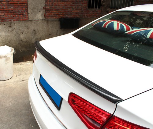 For AUDI A4 B8.5//S4 13-16 Rear Trunk Boot Lid Spoiler Wing Carbon Fiber S Style