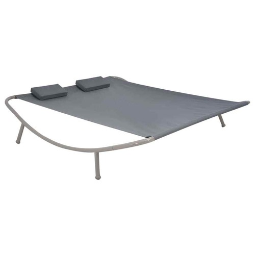 Doppel Liege Sonnenbett Doppelliege Gartenliege für 2 Personen 200x173x45 cm
