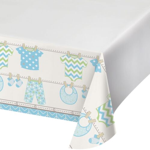 Bundle Of Joy Boy Table Cover 48"x 88" Blue Baby Shower Party Tableware Supplies 