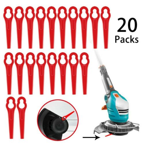 20Pcs Plastic Blades Cutter Set Replacement For Cordless Grass Trimmer Strimmer 