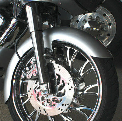 Unpainted Wrap 5.5-6-6.5/" Steel Front Fender For Harler Touring Road King Glide