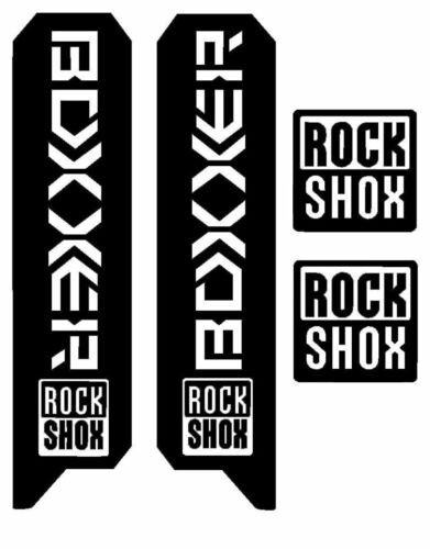 Rock Shox Boxxer Decal Set 4 fourchettes Autocollants Graphics 2006-2009 SRAM Remplacements