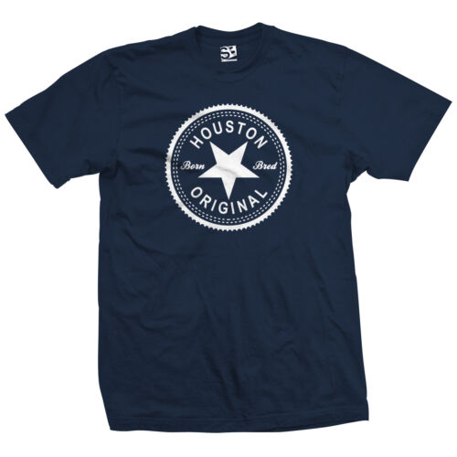 Houston Original Inverse T-Shirt All Sizes Colors Born and Bred in Made Tee