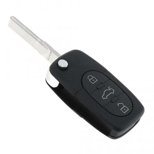 433MHz 3 Buttons Keyless Uncut Flip Remote Key Fob ID48 4D0837231K Fit for Audi
